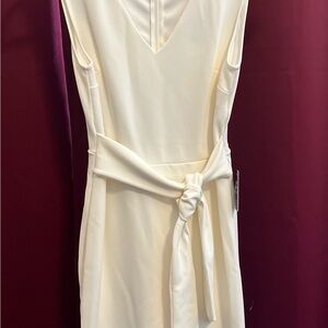 Express Ivory Mini Dress with Belt